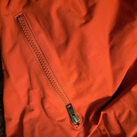 L.L. Bean Men’s Fleece Lined Thinsulate Warm-up Jacket Rust Orange M-Regular - Picture 10 of 10